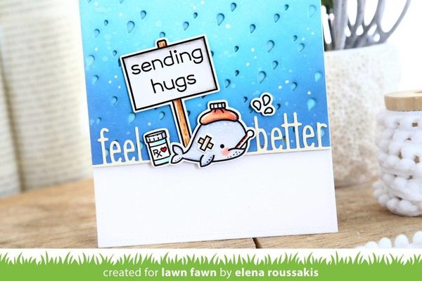 Lawn Fawn Feel Better Line Border Die (LF1916) Lawn Fawn Feel Better Line Border Die (LF1916)