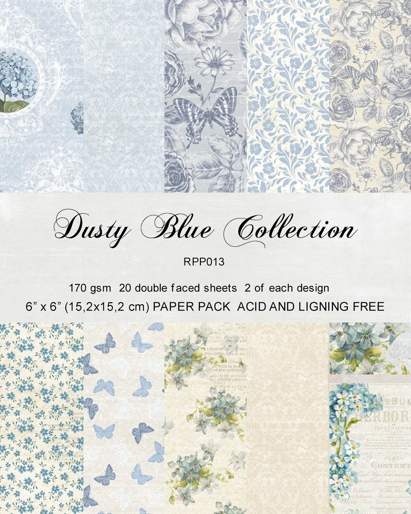 Reprint Dusty Blue 6x6 Inch Collection Pack (RRP013) Reprint Dusty Blue 6x6 Inch Collection Pack (RRP013)