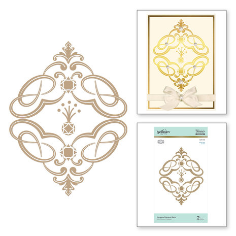 Spellbinders Marquise Diamond Suite Hot Foil Plate (GLP-038) Spellbinders Marquise Diamond Suite Hot Foil Plate (GLP-038)