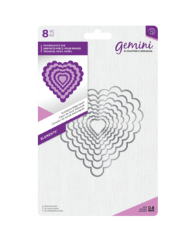 Gemini Scalloped Edge Heart Papercraft Die (GEM-MD-ELE-SCHE) Gemini Scalloped Edge Heart Papercraft Die (GEM-MD-ELE-SCHE)