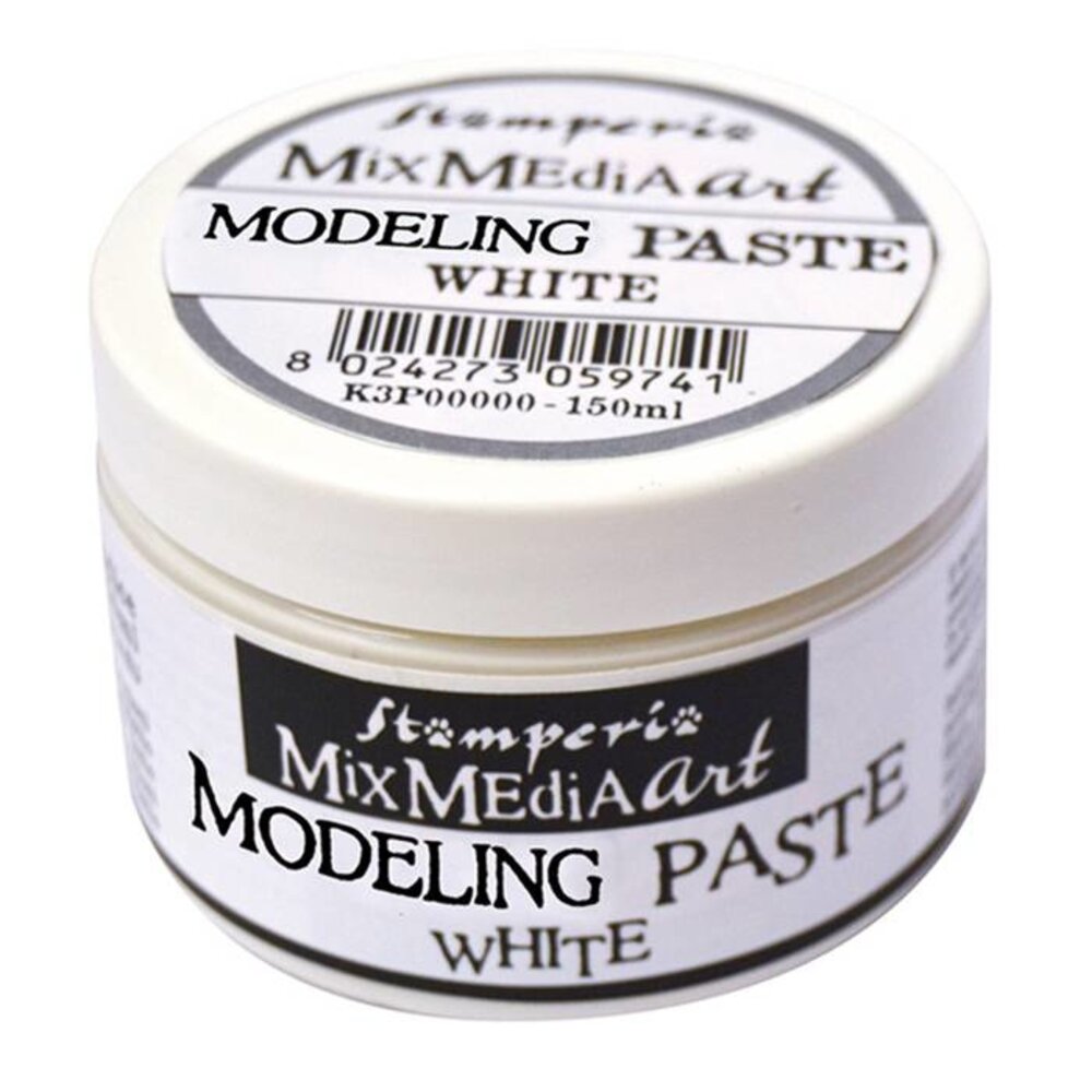Stamperia Modeling Paste 150ml White (K3P38W) Stamperia Modeling Paste 150ml White (K3P38W)
