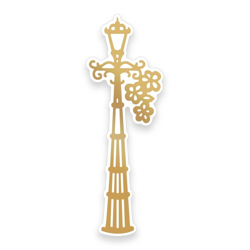 Couture Creations Butterfly Garden Floral Lampost Cut, Foil & Emboss Die (CO726570) Couture Creations Butterfly Garden Floral Lampost Cut, Foil & Emboss Die (CO726570)