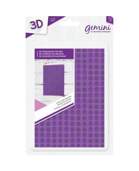 Gemini Dots and Squares Embossing Folder (GEM-EFA6-3D-DS) Gemini Dots and Squares Embossing Folder (GEM-EFA6-3D-DS)