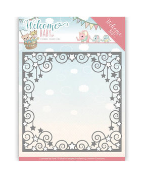 Yvonne Creations Welcome Baby Star Frame Cutting Die (YCD10135)
