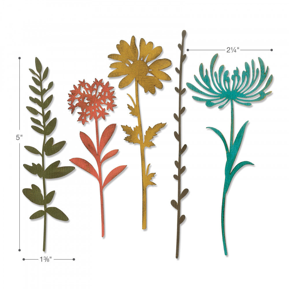 Sizzix Thinlits Alterations Wildflower Stems #1 (664163) Sizzix Thinlits Alterations Wildflower Stems #1 (664163)