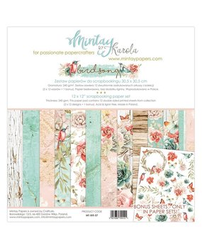 Mintay Bird Song 12x12 Inch Scrapbooking Paper Set (MT-BIR-07) Mintay Bird Song 12x12 Inch Scrapbooking Paper Set (MT-BIR-07)