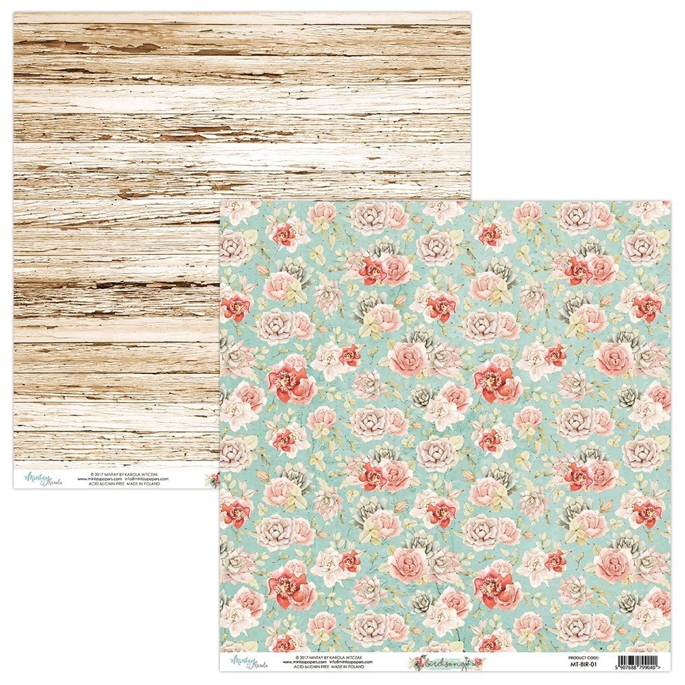 Mintay Bird Song 12x12 Inch Scrapbooking Paper Set (MT-BIR-07) Mintay Bird Song 12x12 Inch Scrapbooking Paper Set (MT-BIR-07)