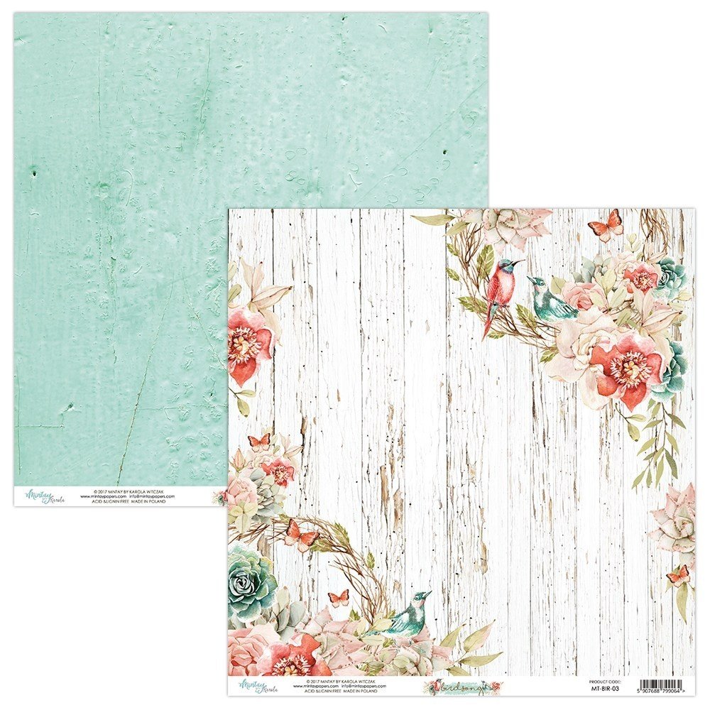 Mintay Bird Song 12x12 Inch Scrapbooking Paper Set (MT-BIR-07) Mintay Bird Song 12x12 Inch Scrapbooking Paper Set (MT-BIR-07)