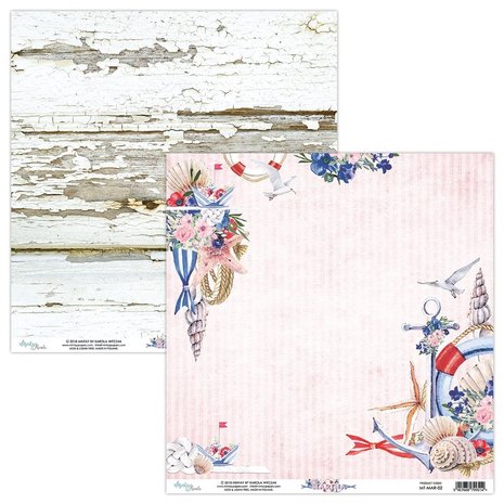 Mintay Marina 12x12 Inch Scrapbooking Paper Set (MT-MAR-07) Mintay Marina 12x12 Inch Scrapbooking Paper Set (MT-MAR-07)