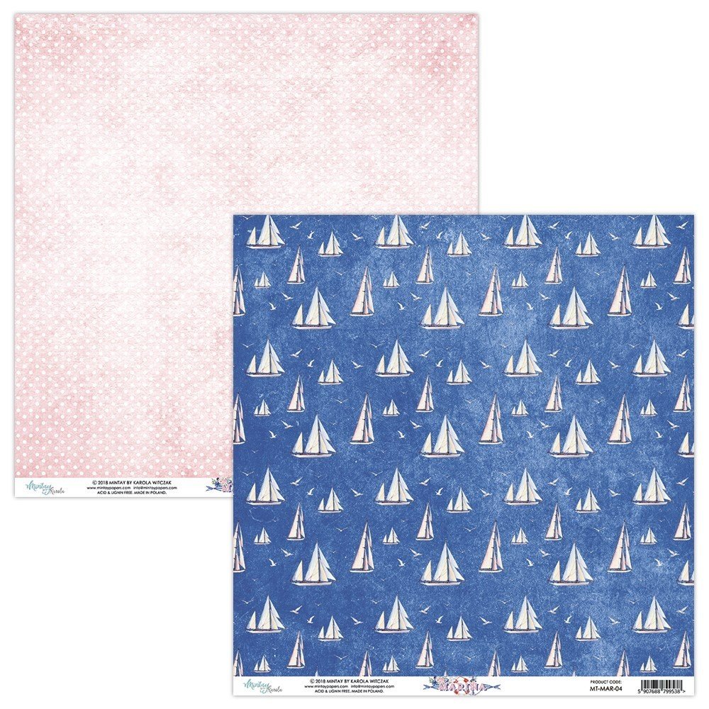 Mintay Marina 12x12 Inch Scrapbooking Paper Set (MT-MAR-07) Mintay Marina 12x12 Inch Scrapbooking Paper Set (MT-MAR-07)