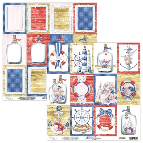 Mintay Marina 12x12 Inch Scrapbooking Paper Set (MT-MAR-07) Mintay Marina 12x12 Inch Scrapbooking Paper Set (MT-MAR-07)