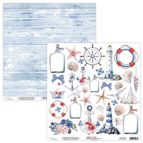 Mintay Marina 12x12 Inch Scrapbooking Paper Set (MT-MAR-07) Mintay Marina 12x12 Inch Scrapbooking Paper Set (MT-MAR-07)