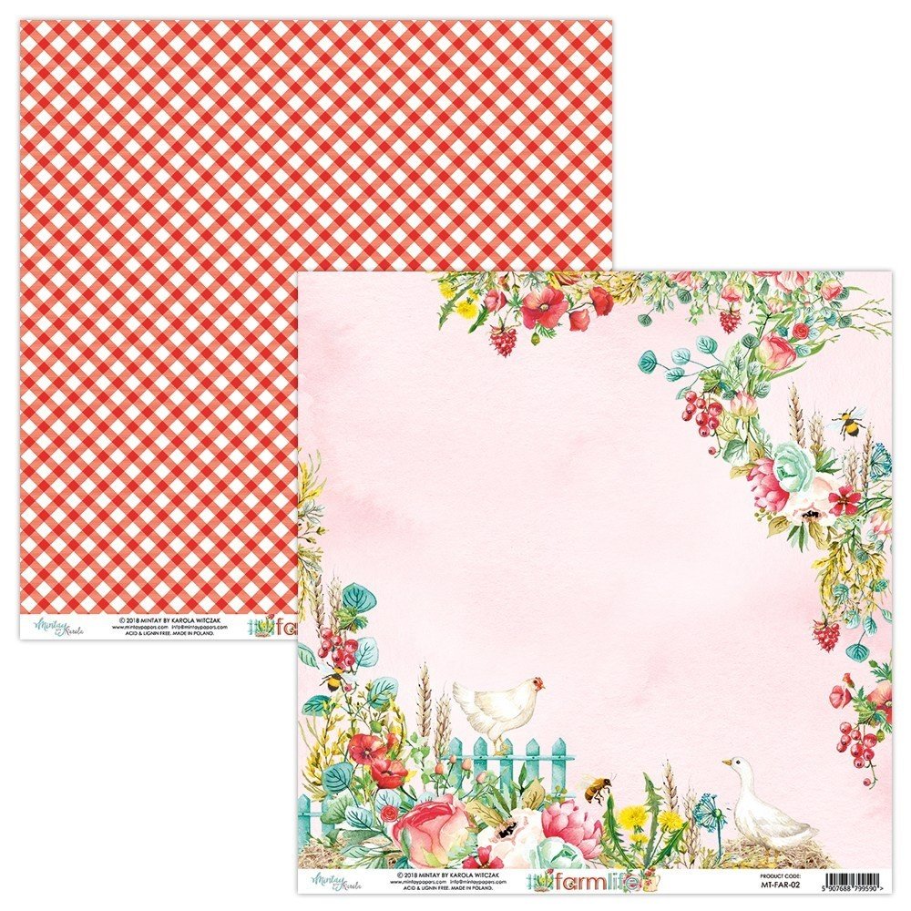 Mintay Farmlife 12x12 Inch Scrapbooking Paper Set (MT-FAR-07) Mintay Farmlife 12x12 Inch Scrapbooking Paper Set (MT-FAR-07)