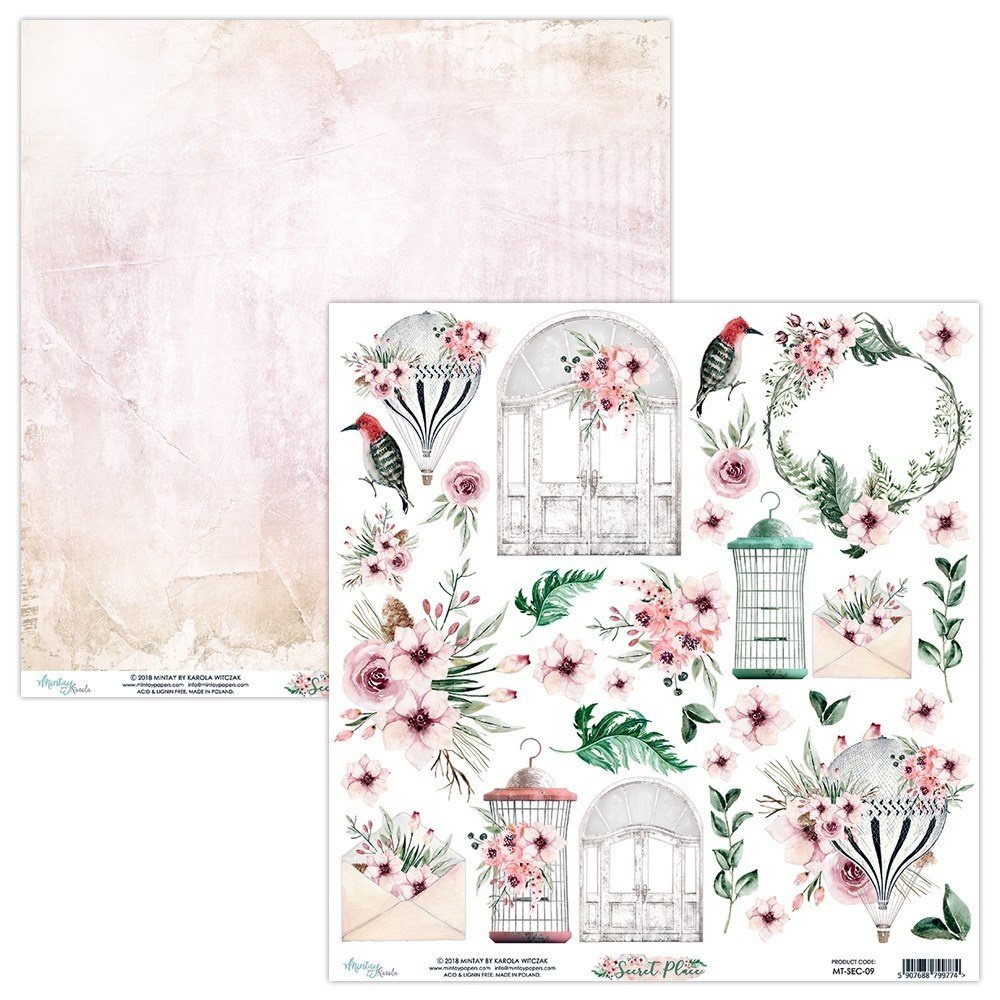Mintay Secret Place 12x12 Inch Scrapbooking Paper Set (MT-SEC-07) Mintay Secret Place 12x12 Inch Scrapbooking Paper Set (MT-SEC-07)