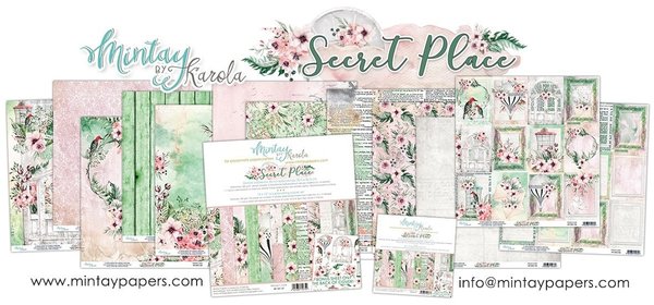 Mintay Secret Place 12x12 Inch Scrapbooking Paper Set (MT-SEC-07) Mintay Secret Place 12x12 Inch Scrapbooking Paper Set (MT-SEC-07)