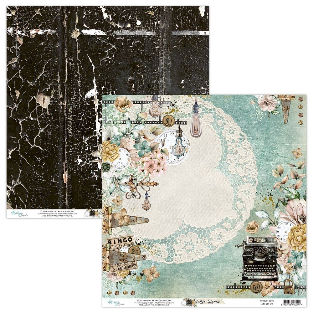 Mintay Life Stories 12x12 Inch Scrapbooking Paper Set (MT-LIF-07) Mintay Life Stories 12x12 Inch Scrapbooking Paper Set (MT-LIF-07)