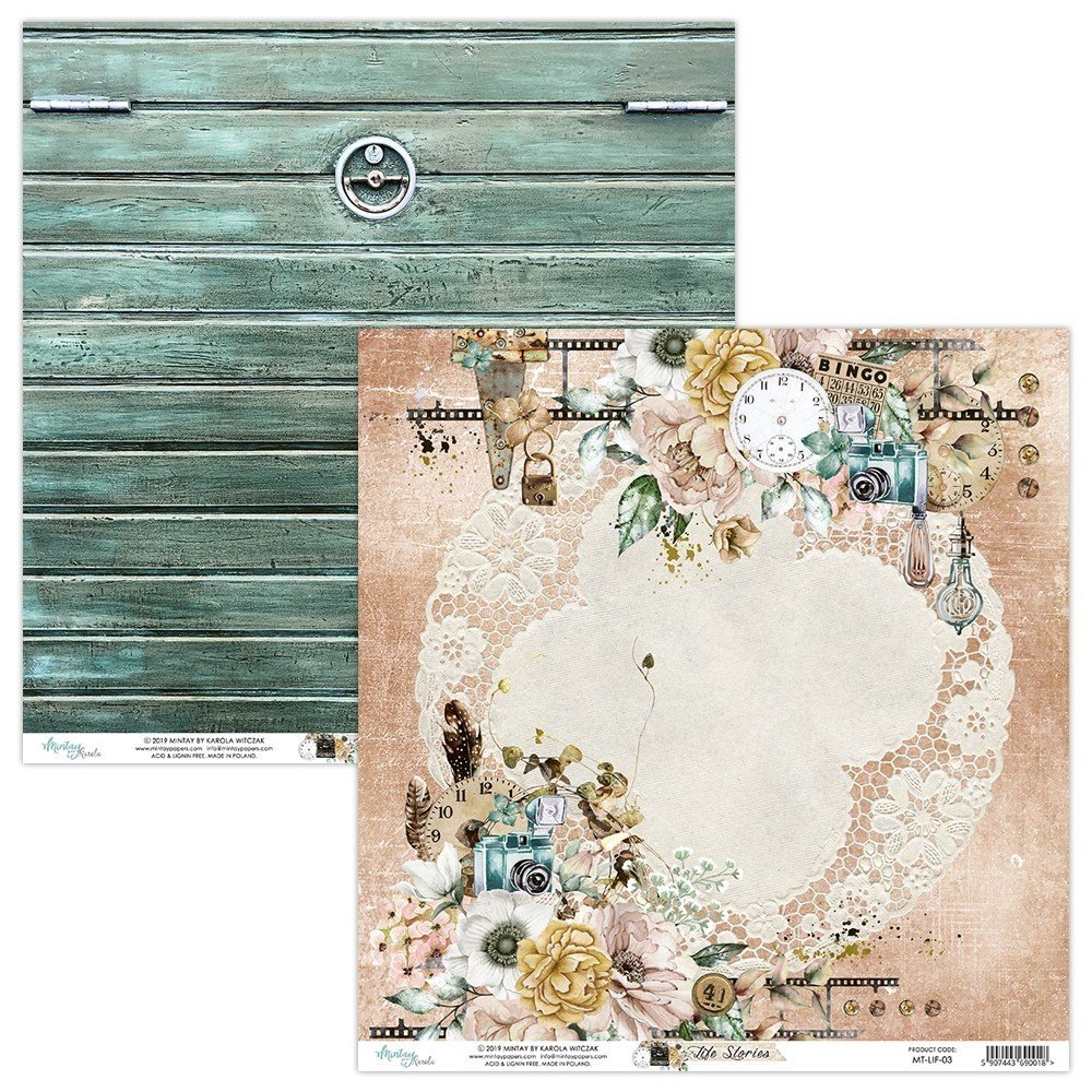 Mintay Life Stories 12x12 Inch Scrapbooking Paper Set (MT-LIF-07) Mintay Life Stories 12x12 Inch Scrapbooking Paper Set (MT-LIF-07)