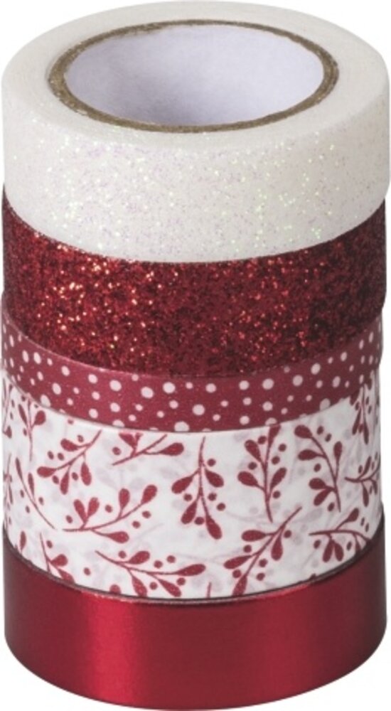 Heyda Deco Tape Mix Christmas Red (203584522)