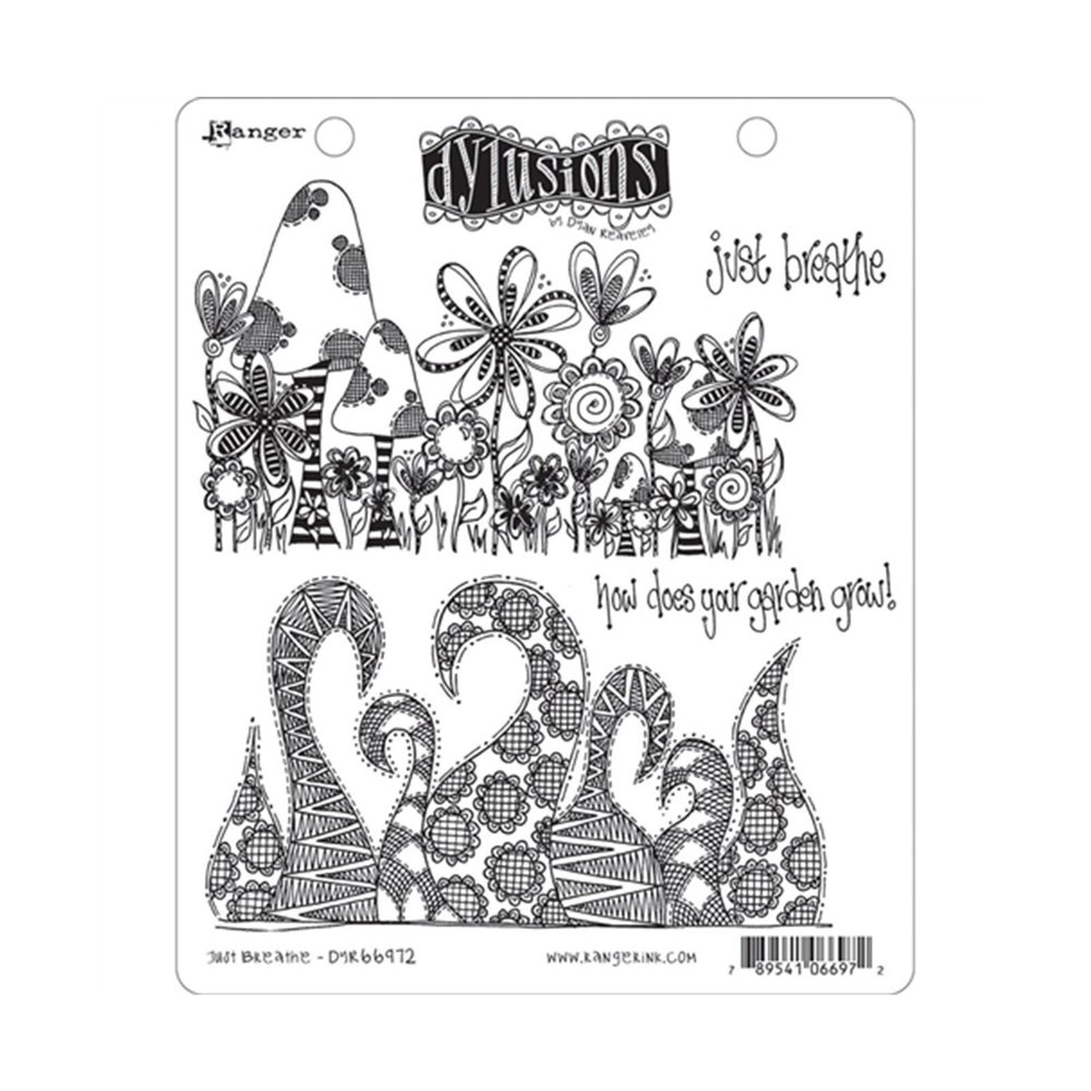 Ranger Dylusions Just Breath Cling Stamps (DYR66972) Ranger Dylusions Just Breath Cling Stamps (DYR66972)