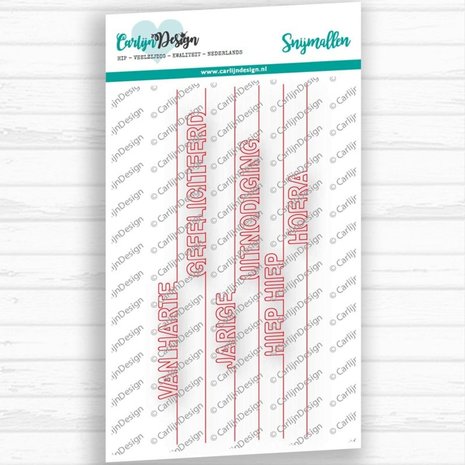 Carlijn Design Snijmal Randwoorden Feest (CDSN-0011) Carlijn Design Snijmal Randwoorden Feest (CDSN-0011)