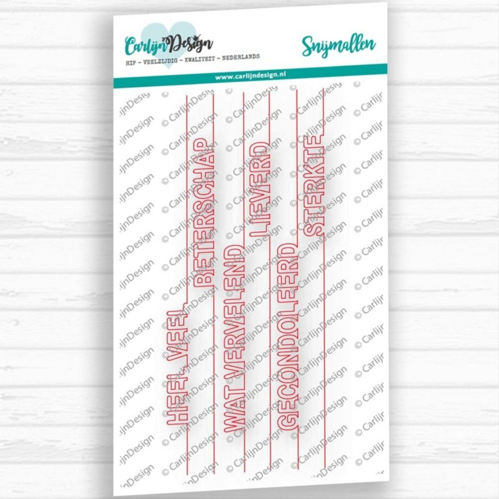 Carlijn Design Snijmal Randwoorden Sterkte (CDSN-0012)