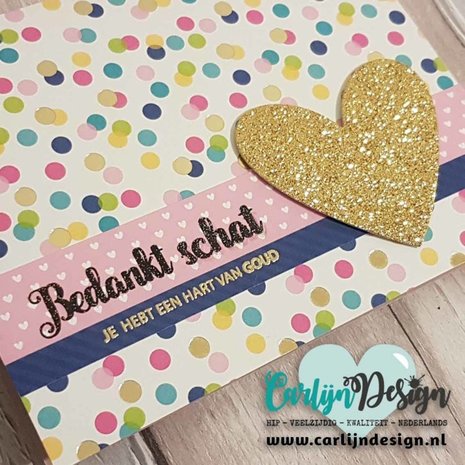 Carlijn Design Clear Stamps Bedankt Schat (CDST0003) Carlijn Design Clear Stamps Bedankt Schat (CDST0003)