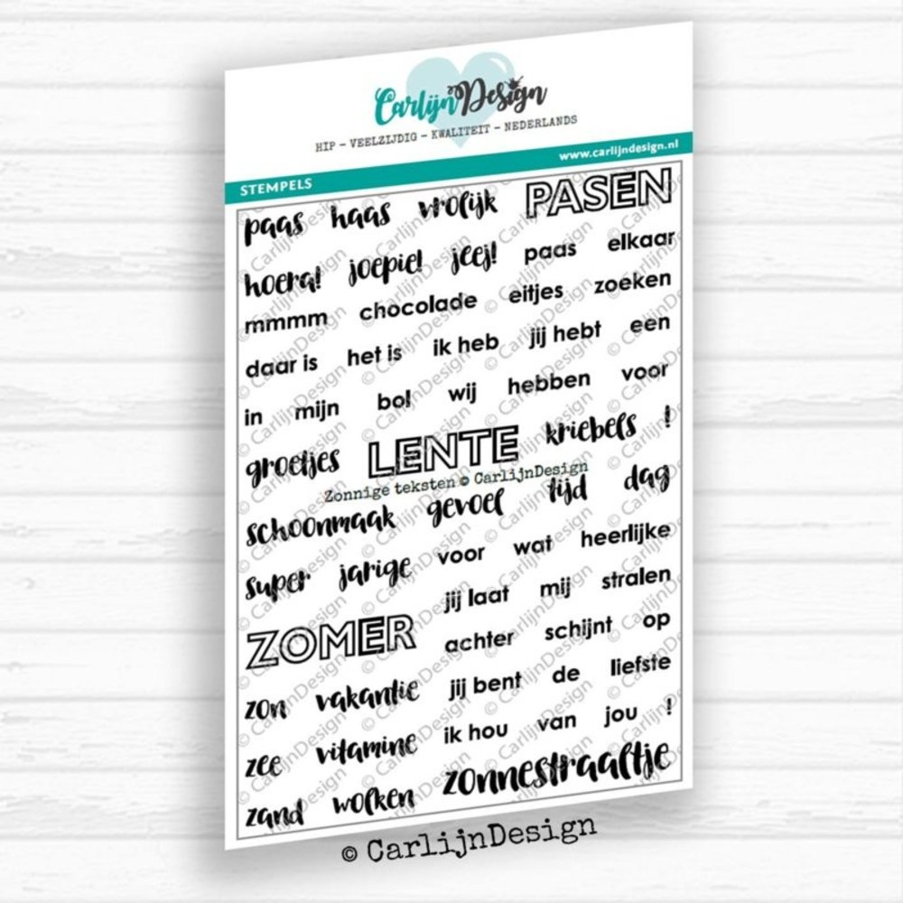 Carlijn Design Clear Stamps Zonnige Teksten (CDST0023) Carlijn Design Clear Stamps Zonnige Teksten (CDST0023)