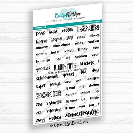 Carlijn Design Clear Stamps Zonnige Teksten (CDST0023) Carlijn Design Clear Stamps Zonnige Teksten (CDST0023)