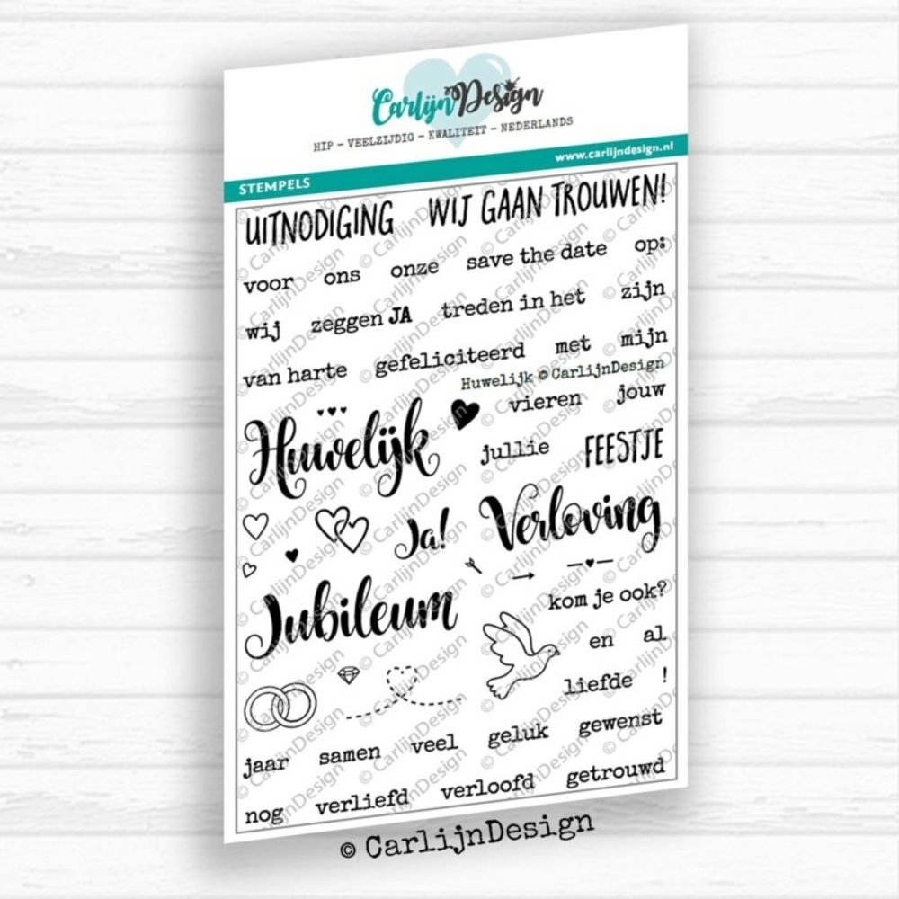 Carlijn Design Clear Stamps Huwelijk (CDST0024)