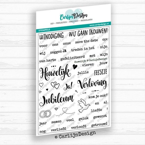 Carlijn Design Clear Stamps Huwelijk (CDST0024)