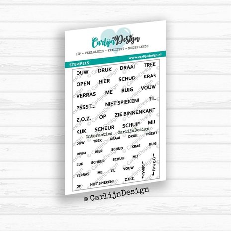 Carlijn Design Clear Stamps Interacties (CDST0027) Carlijn Design Clear Stamps Interacties (CDST0027)