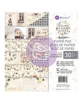 Prima Marketing Inc Spring Farmhouse 8x8 Inch Paper Pad (994860) Prima Marketing Inc Spring Farmhouse 8x8 Inch Paper Pad (994860)