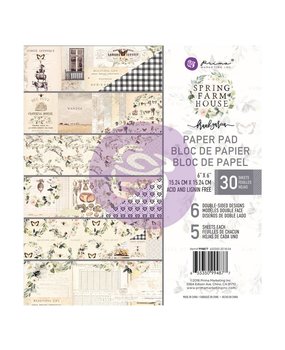 Prima Marketing Inc Spring Farmhouse 6x6 Inch Paper Pad (994877) Prima Marketing Inc Spring Farmhouse 6x6 Inch Paper Pad (994877)