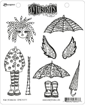 Ranger Dylusions Ruby Rainbow Cling Stamps (DYR34377) Ranger Dylusions Ruby Rainbow Cling Stamps (DYR34377)