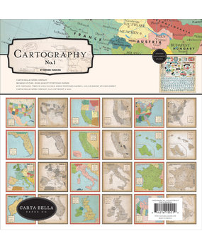 Carta Bella Cartography No.1 12x12 Inch Collection Kit (CBCA97016)