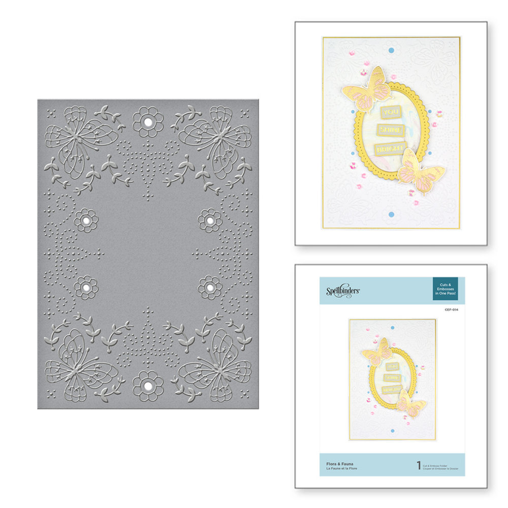Spellbinders Flora & Fauna Cut & Embossing Folder (CEF-014) Spellbinders Flora & Fauna Cut & Embossing Folder (CEF-014)