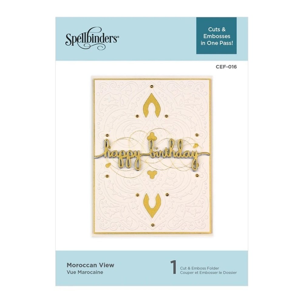Spellbinders Moroccan View Cut & Embossing Folder (CEF-016) Spellbinders Moroccan View Cut & Embossing Folder (CEF-016)