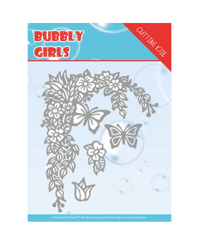 Yvonne Creations Bubbly Girls Flower Corner Die (YCD10167)
