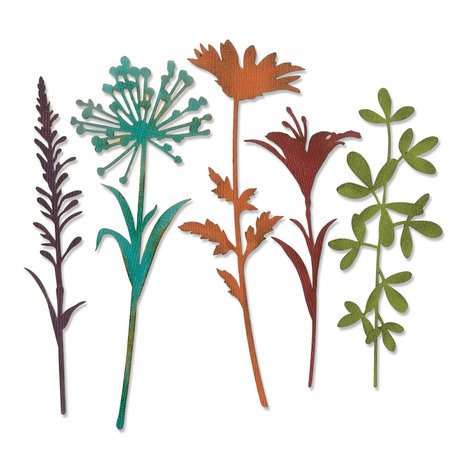 Sizzix Thinlits Alterations Wildflower Stems #2 (664164) Sizzix Thinlits Alterations Wildflower Stems #2 (664164)