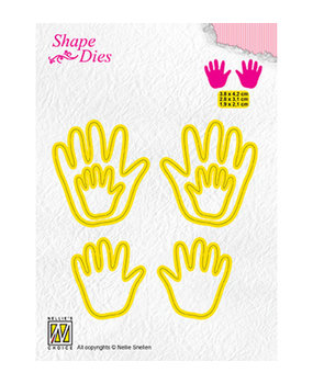 Nellie Snellen Shape Die 3x Baby Hands (SD165)