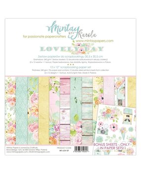 Mintay Lovely Day 12x12 Inch Scrapbooking Paper Set (MT-LOV-07)