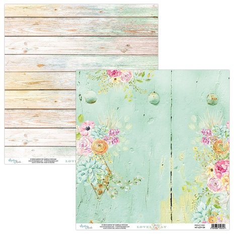Mintay Lovely Day 12x12 Inch Scrapbooking Paper Set (MT-LOV-07)