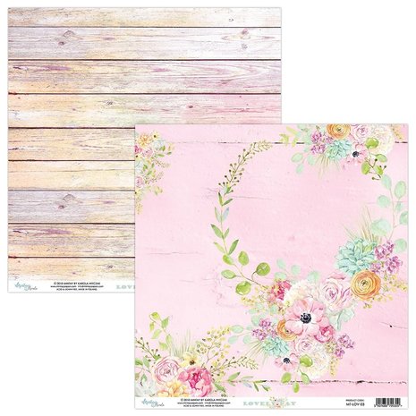 Mintay Lovely Day 12x12 Inch Scrapbooking Paper Set (MT-LOV-07)