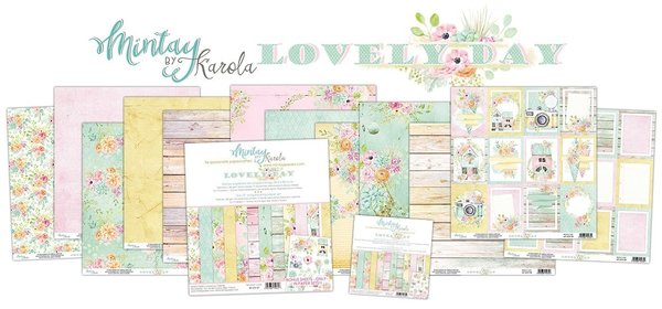 Mintay Lovely Day 12x12 Inch Scrapbooking Paper Set (MT-LOV-07)