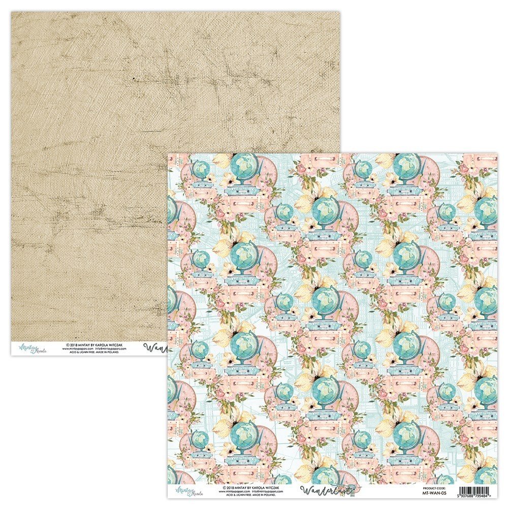 Mintay Wanderlust 6x6 Inch Scrapbooking Paper Pad (MT-WAN-08)