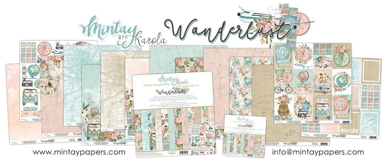 Mintay Wanderlust 6x6 Inch Scrapbooking Paper Pad (MT-WAN-08)