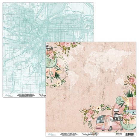 Mintay Wanderlust 6x6 Inch Scrapbooking Paper Pad (MT-WAN-08)