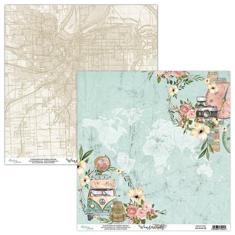 Mintay Wanderlust 6x6 Inch Scrapbooking Paper Pad (MT-WAN-08)