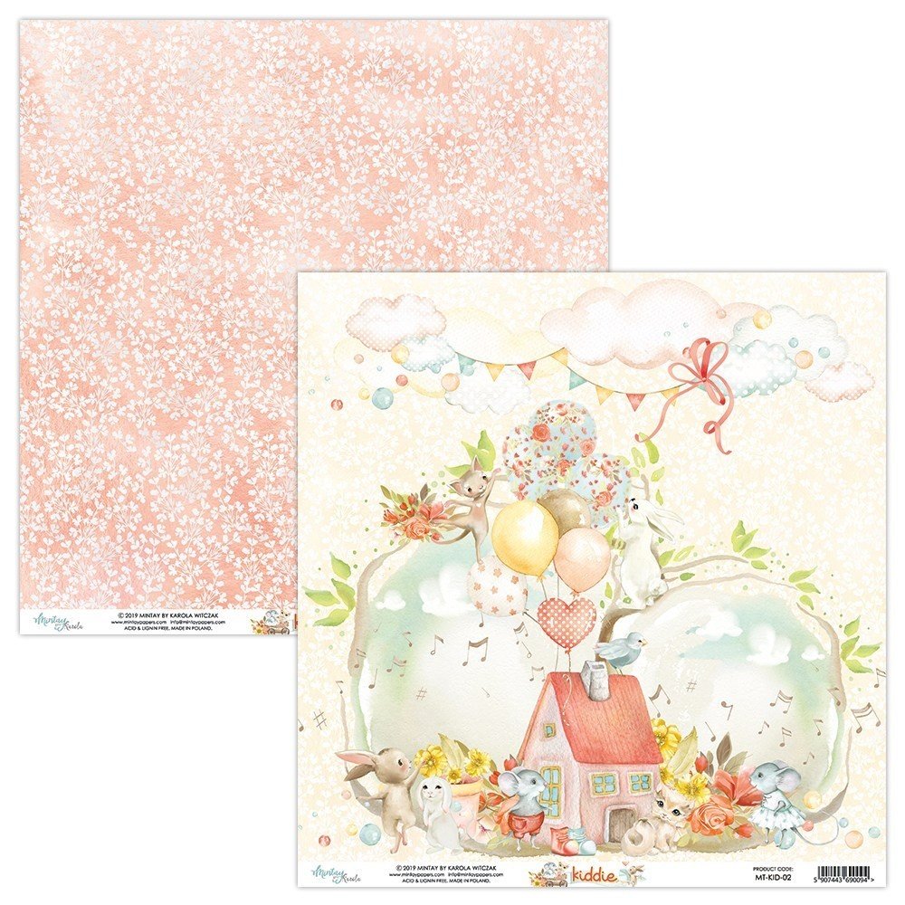 Mintay Kiddie 6x6 Inch Scrapbooking Paper Pad (MT-KID-08)