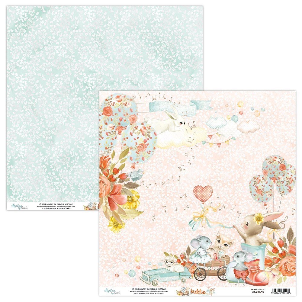 Mintay Kiddie 6x6 Inch Scrapbooking Paper Pad (MT-KID-08)